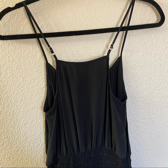 Joie black silk smocked mini dress, xs - Picture 7 of 9